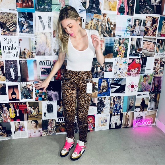 Zara Mid-Rise Skinny Leopard Pants - Picture 10 of 11